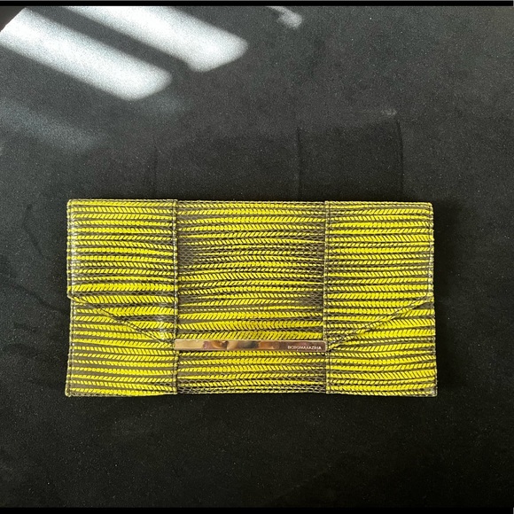 BcbgMaxAzria Snake Leather Clutch - Picture 1 of 6